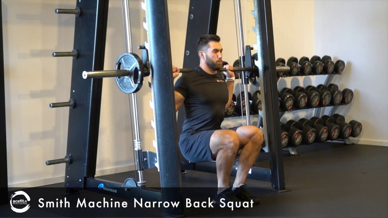 Proper smith machine online squat