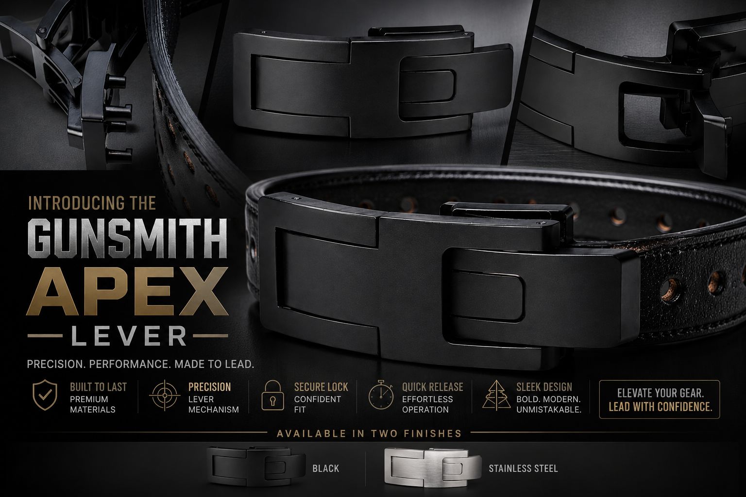 Bespoke Custom Weightlifting Belt - Gunsmith Fitness