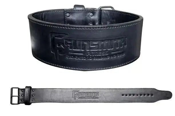 Apex 4 Inch Black Powerlifting Belt - Gunsmith Fitness