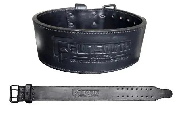 Apex 4 Inch Black Powerlifting Belt - Gunsmith Fitness