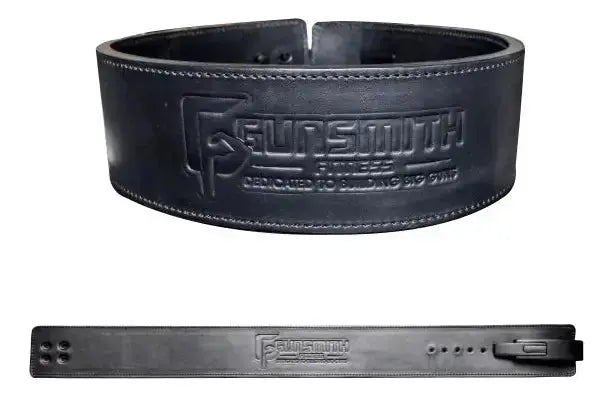 Apex 4 Inch Black Powerlifting Belt - Gunsmith Fitness