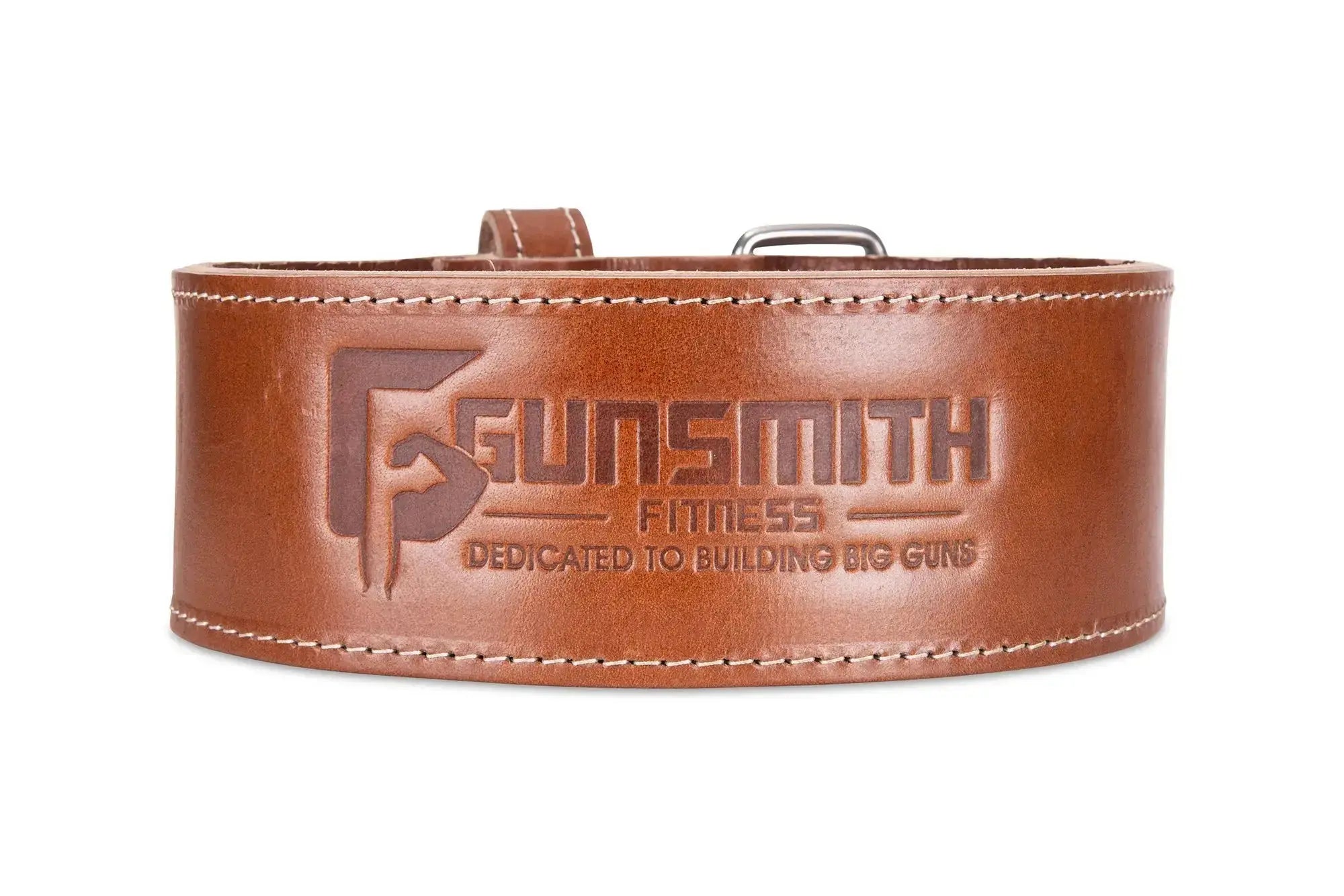 Apex 4 Inch Brown Powerlifting Single Prong Belt - Gunsmith Fitness