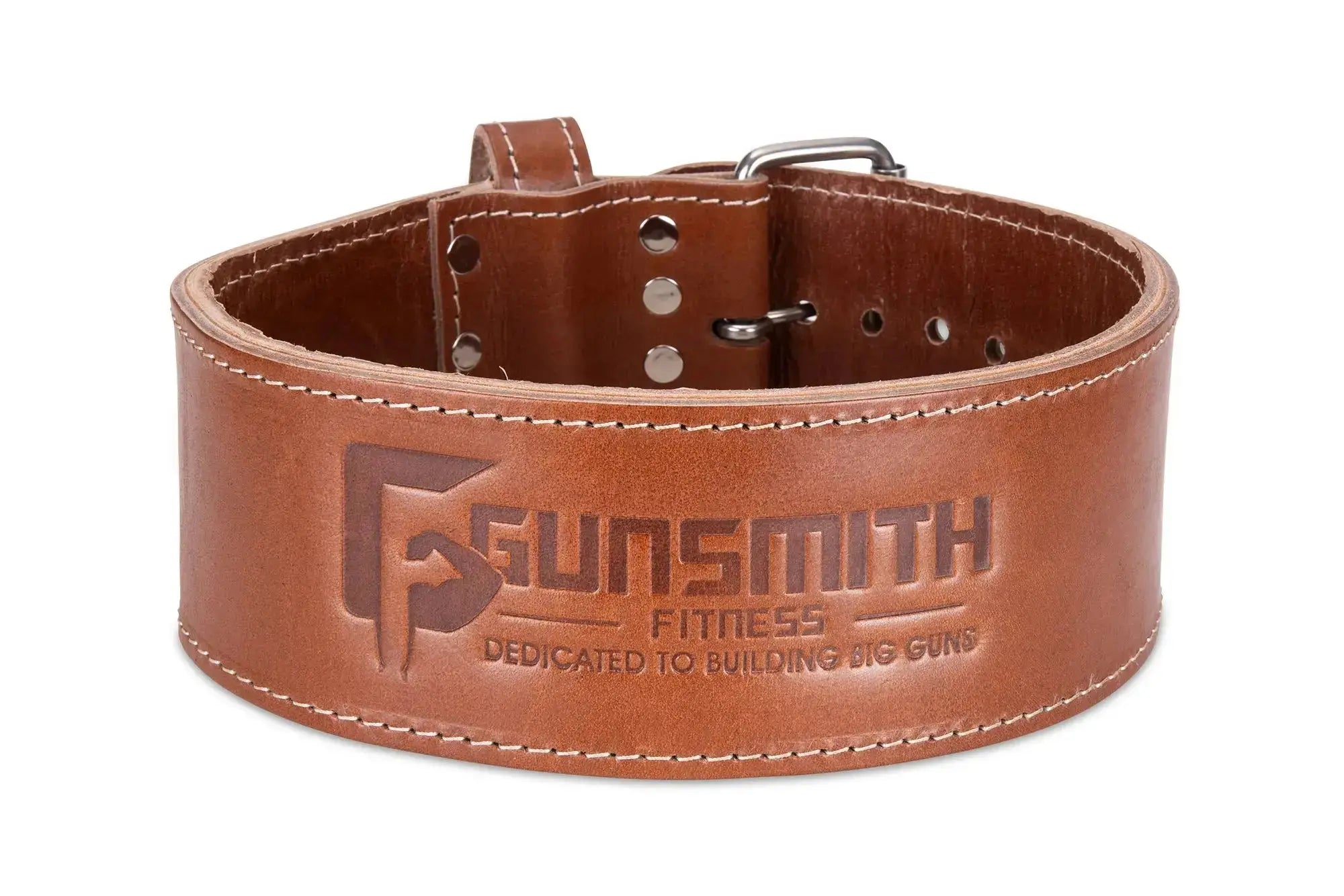 Apex 4 Inch Brown Powerlifting Single Prong Belt - Gunsmith Fitness