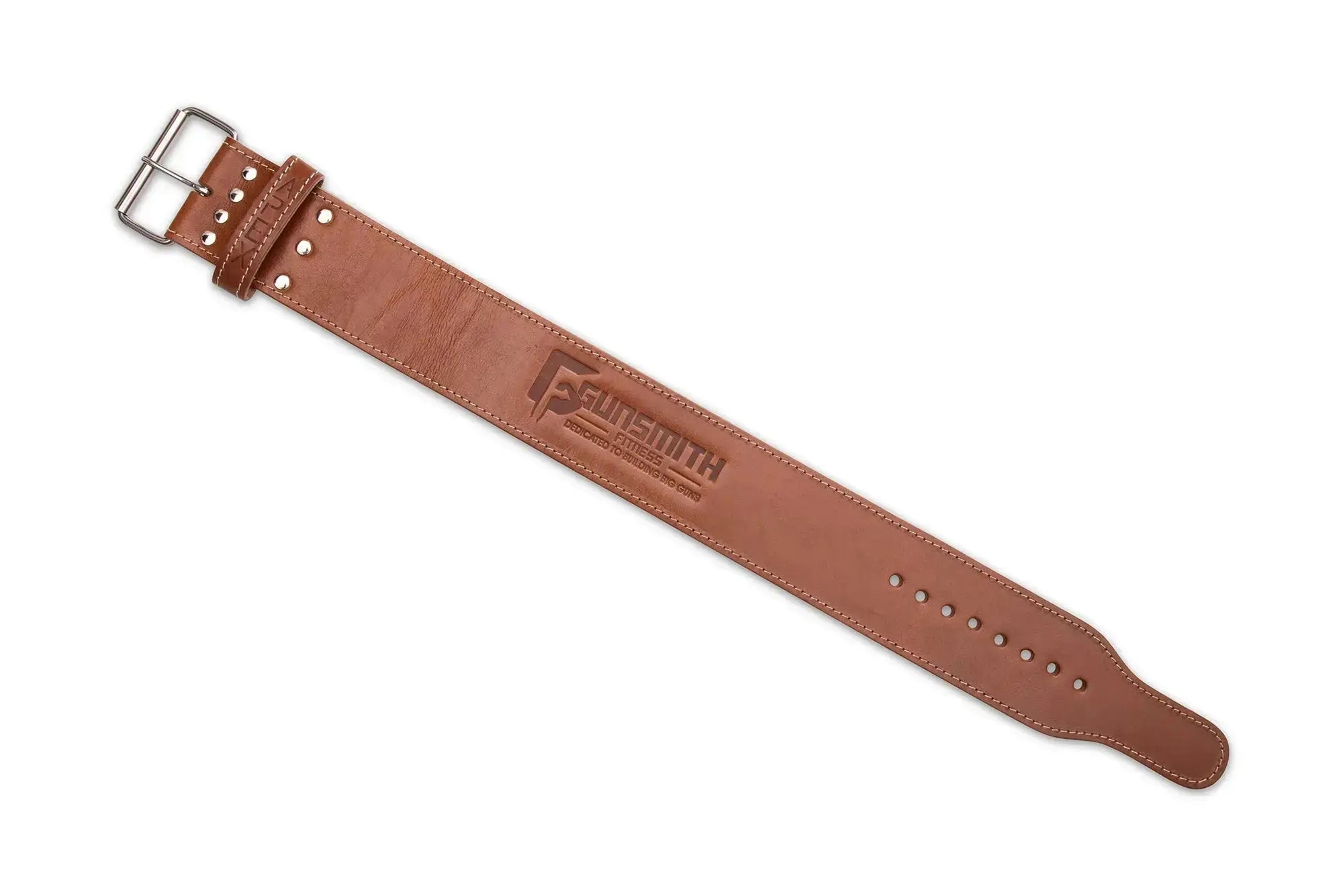 Apex 4 Inch Brown Powerlifting Single Prong Belt - Gunsmith Fitness