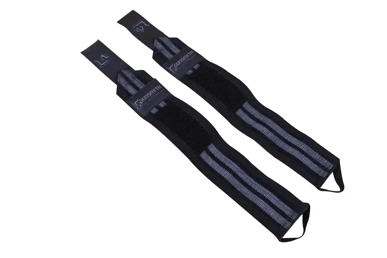 Black/Grey Gunsmith Fitness Wrist Wrap - Gunsmith Fitness