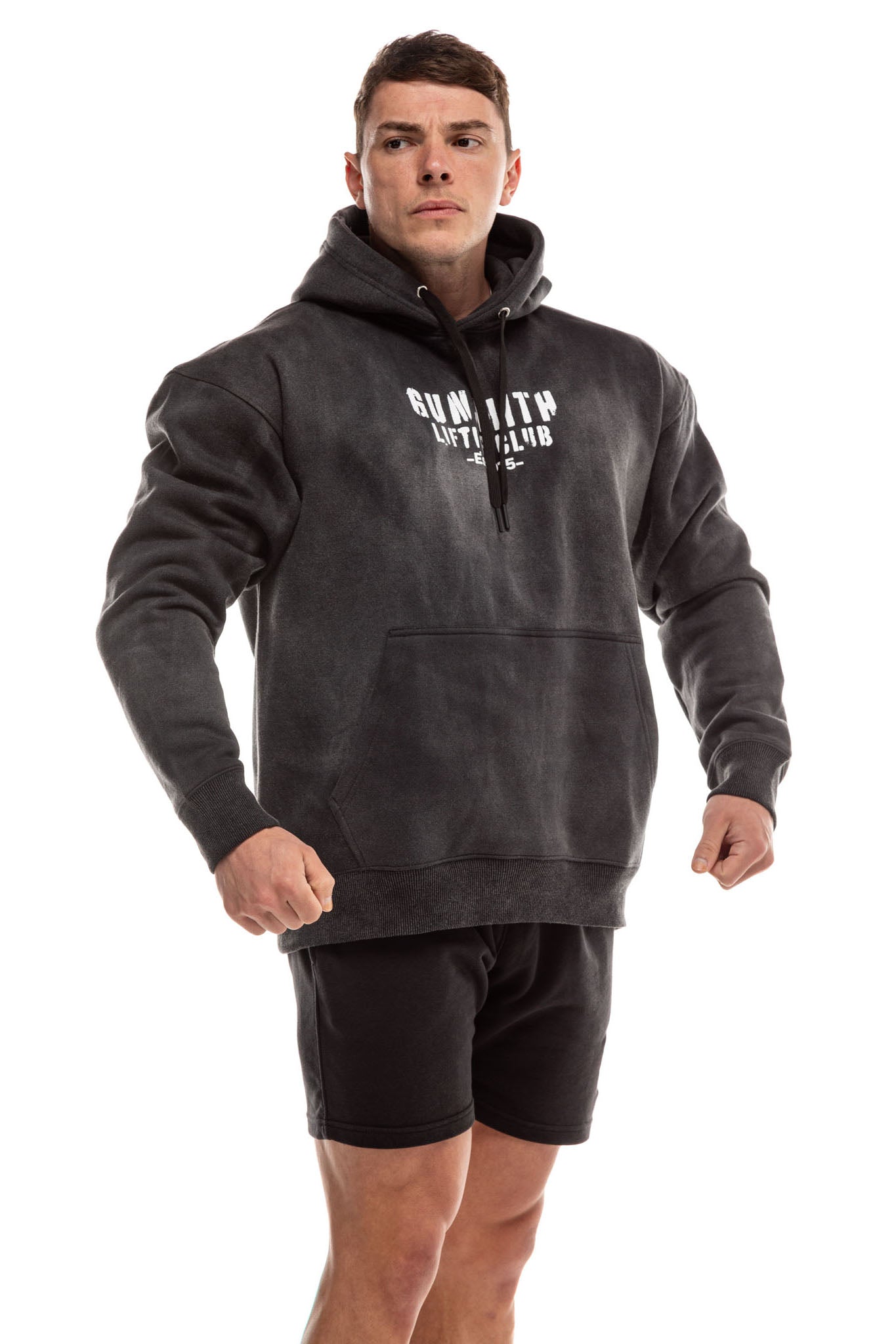 Lifting Club Acid Wash Oversized Hoody - Gunsmith Fitness