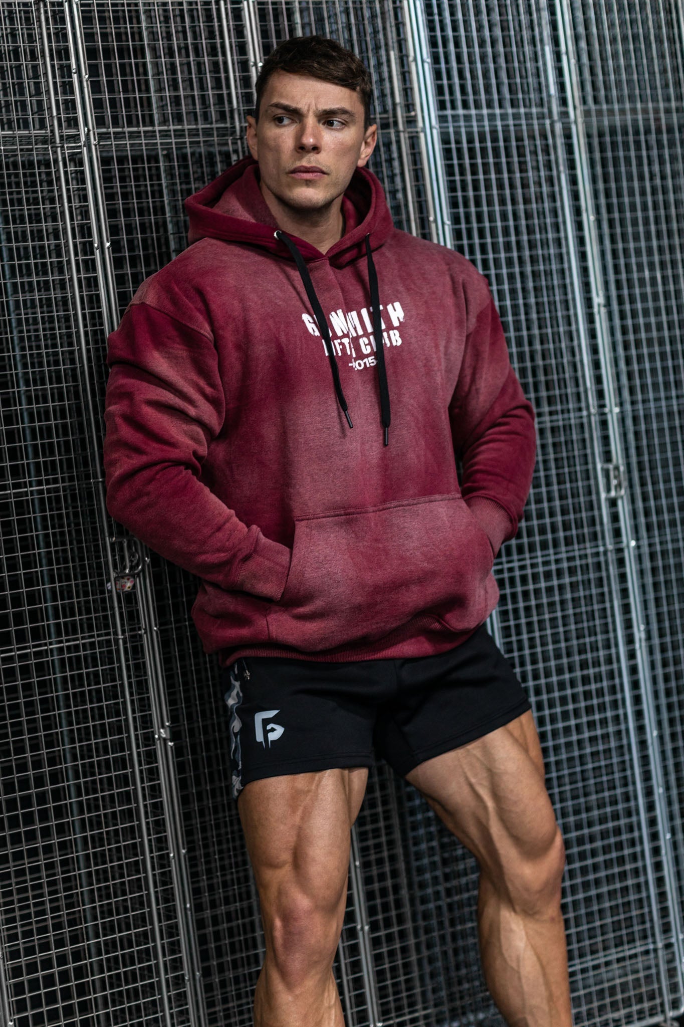 Lifting Club Acid Wash Oversized Hoody - Gunsmith Fitness