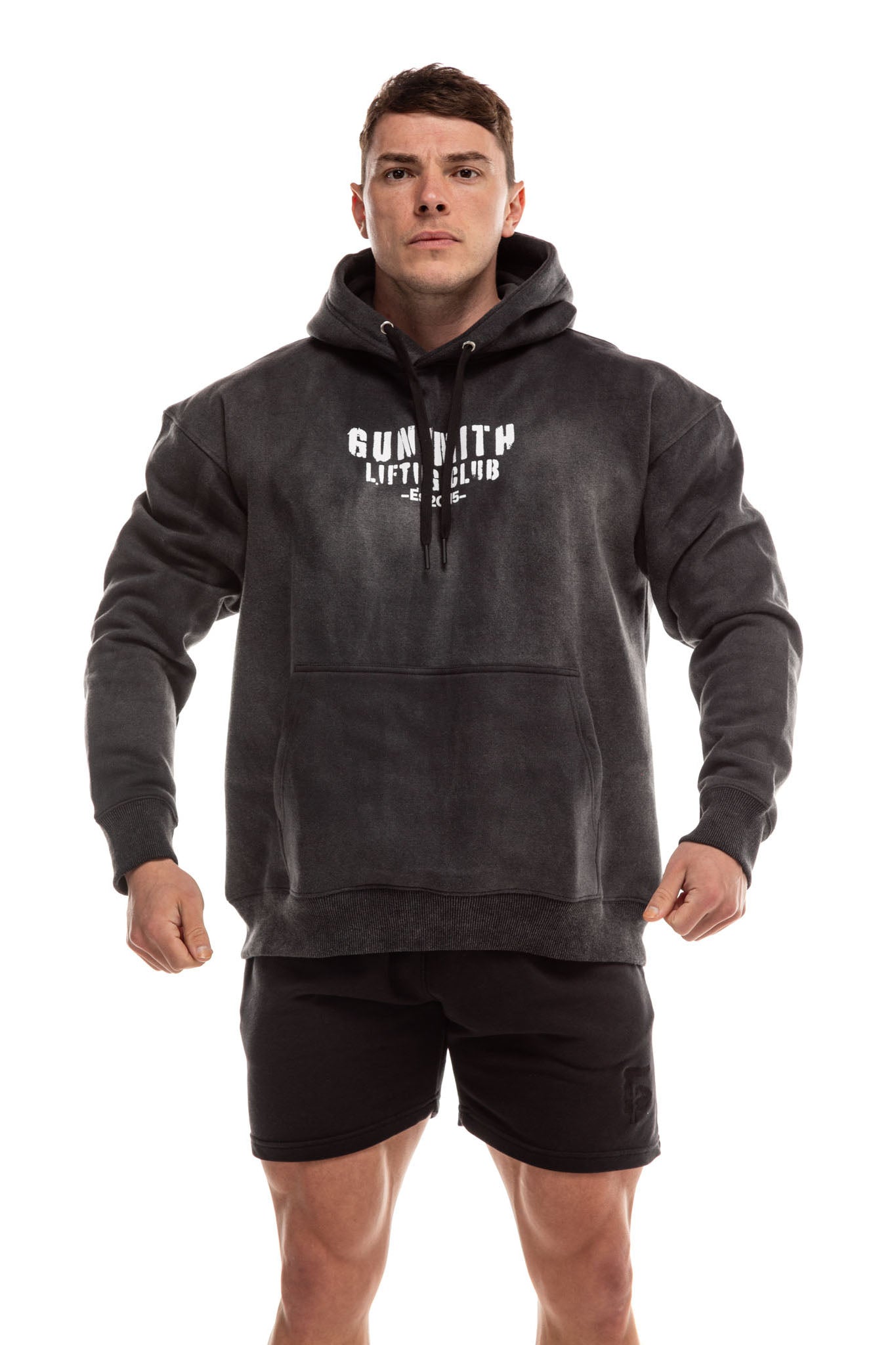 Lifting Club Acid Wash Oversized Hoody - Gunsmith Fitness