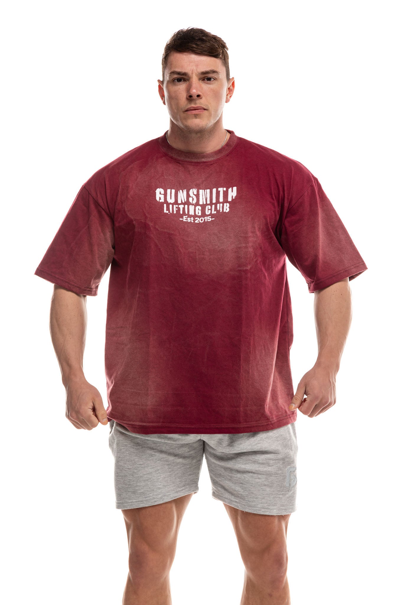 Lifting Club Acid Wash Oversized T-Shirt - Gunsmith Fitness