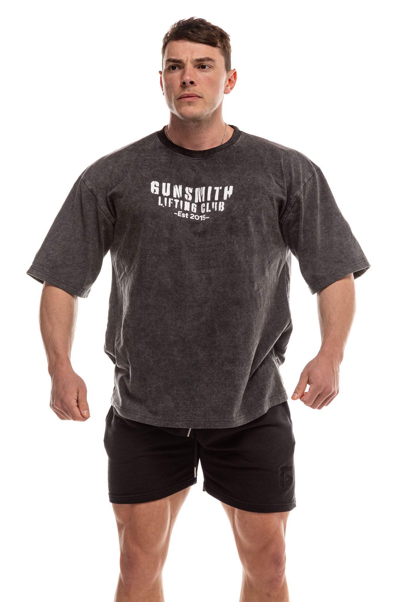 Lifting Club Acid Wash Oversized T-Shirt - Gunsmith Fitness