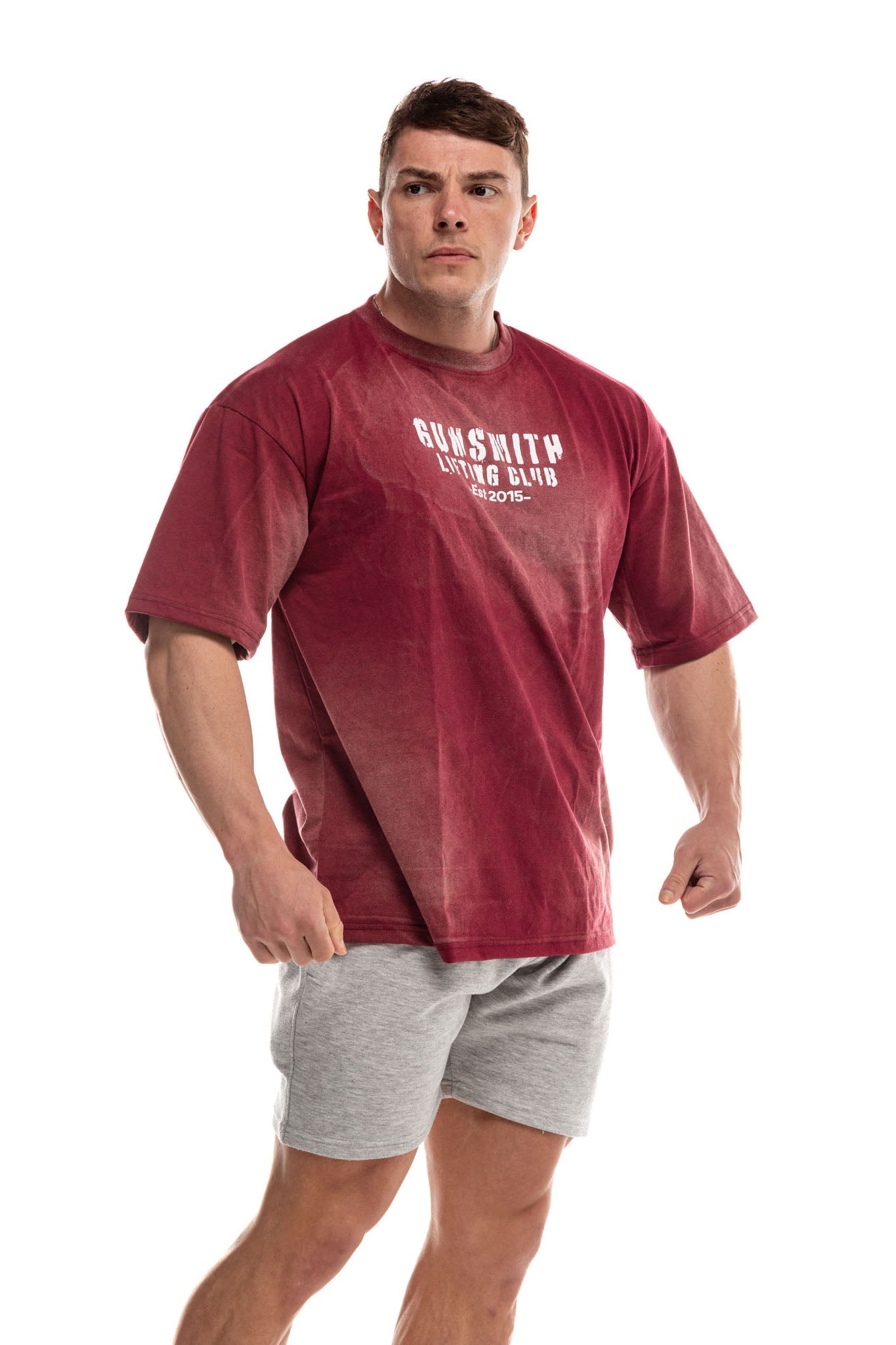 Lifting Club Acid Wash Oversized T-Shirt - Gunsmith Fitness