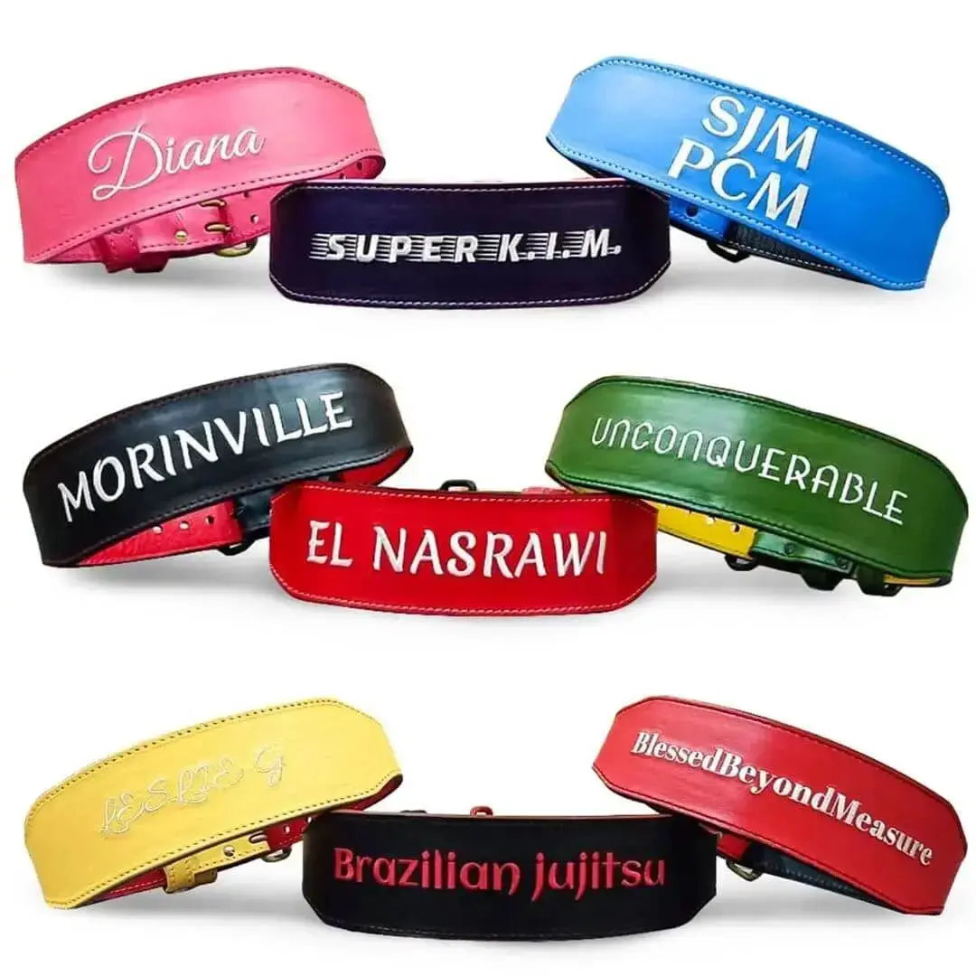 Custom Weight Lifting Belts  Leather Personalized Powerlifting Belts