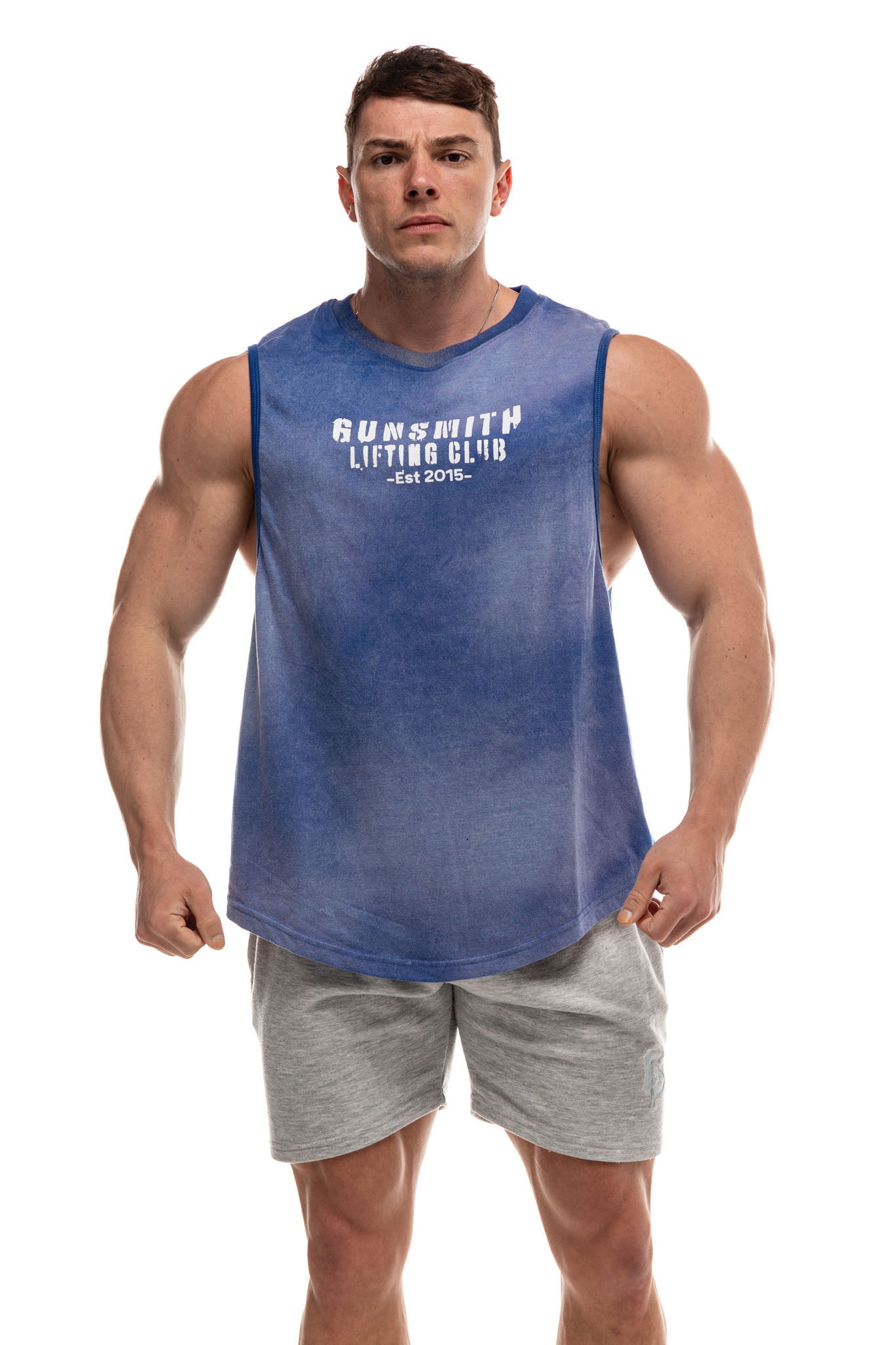 Clearance - Lifting Club Acid Wash Gym Tank - Gunsmith Fitness