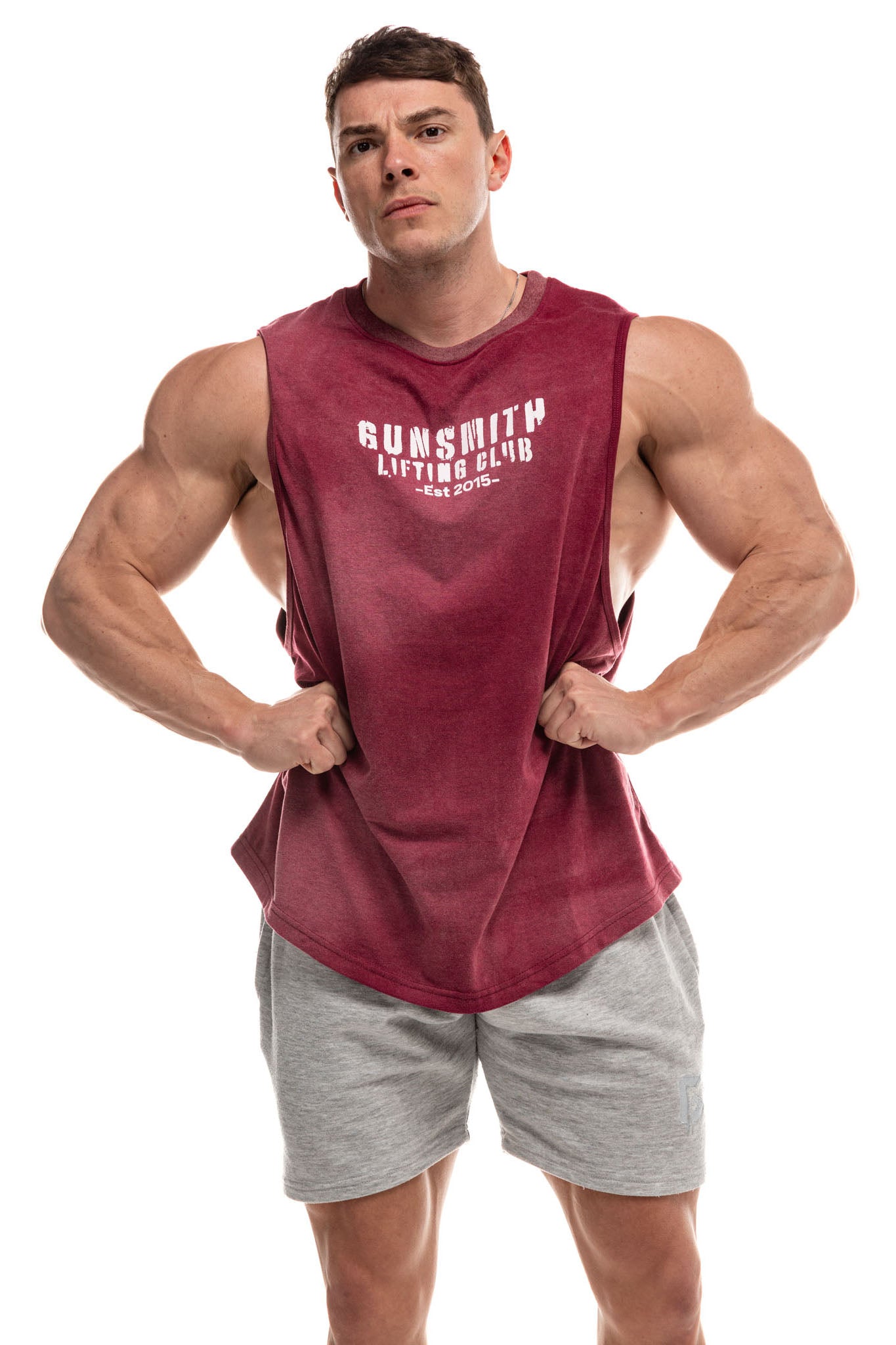 Clearance - Lifting Club Acid Wash Gym Tank - Gunsmith Fitness