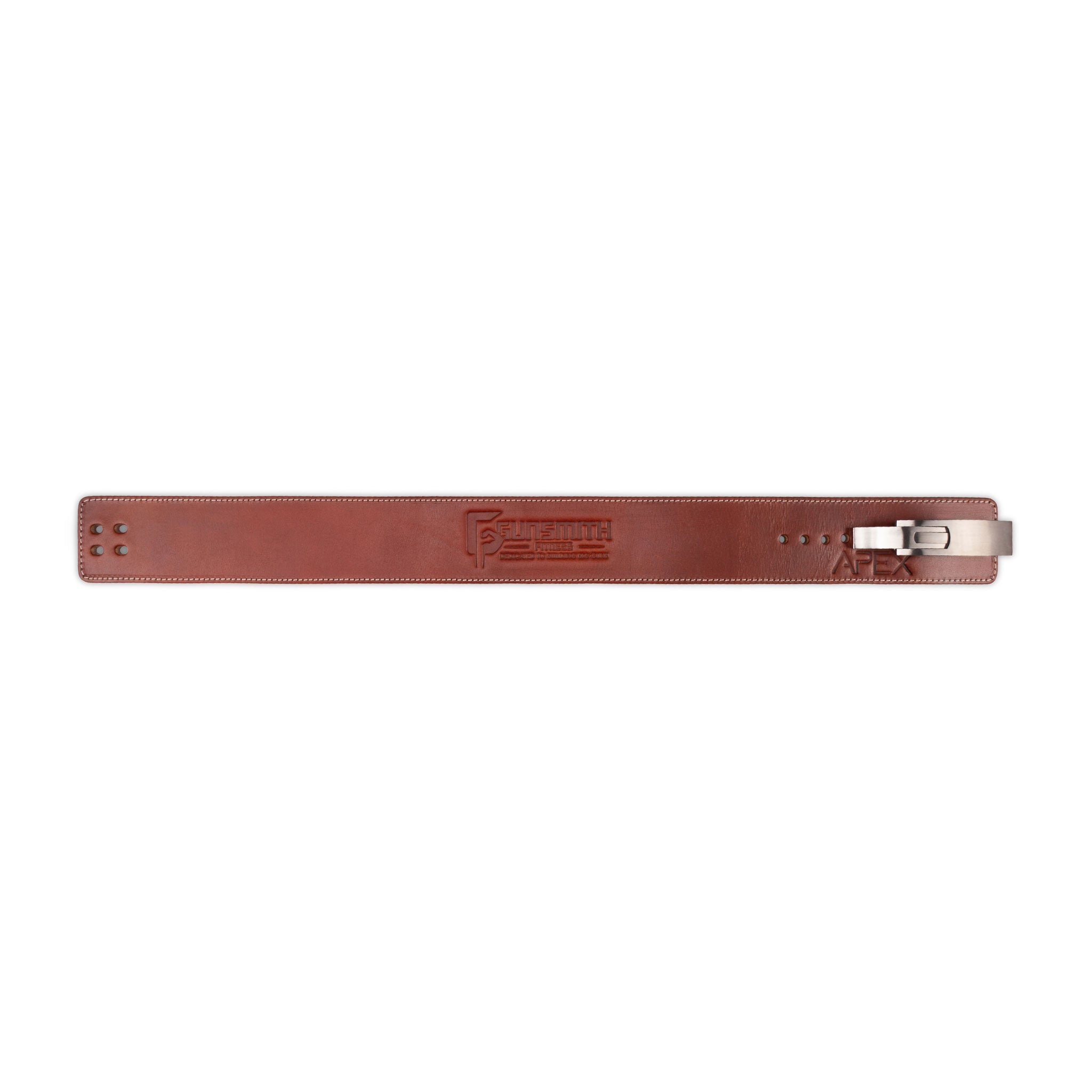 Apex 4 Inch Brown Powerlifting Lever Belt - Gunsmith Fitness