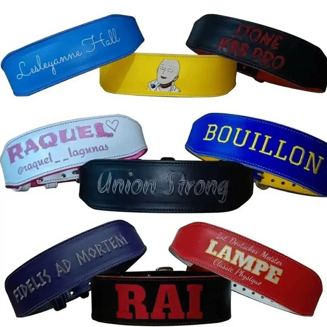 Custom gym outlet belts