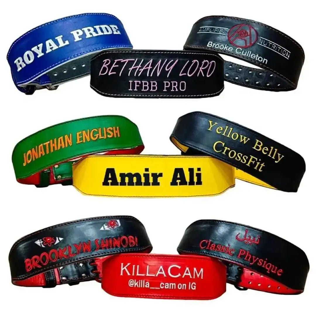 Personalised weight best sale lifting belt