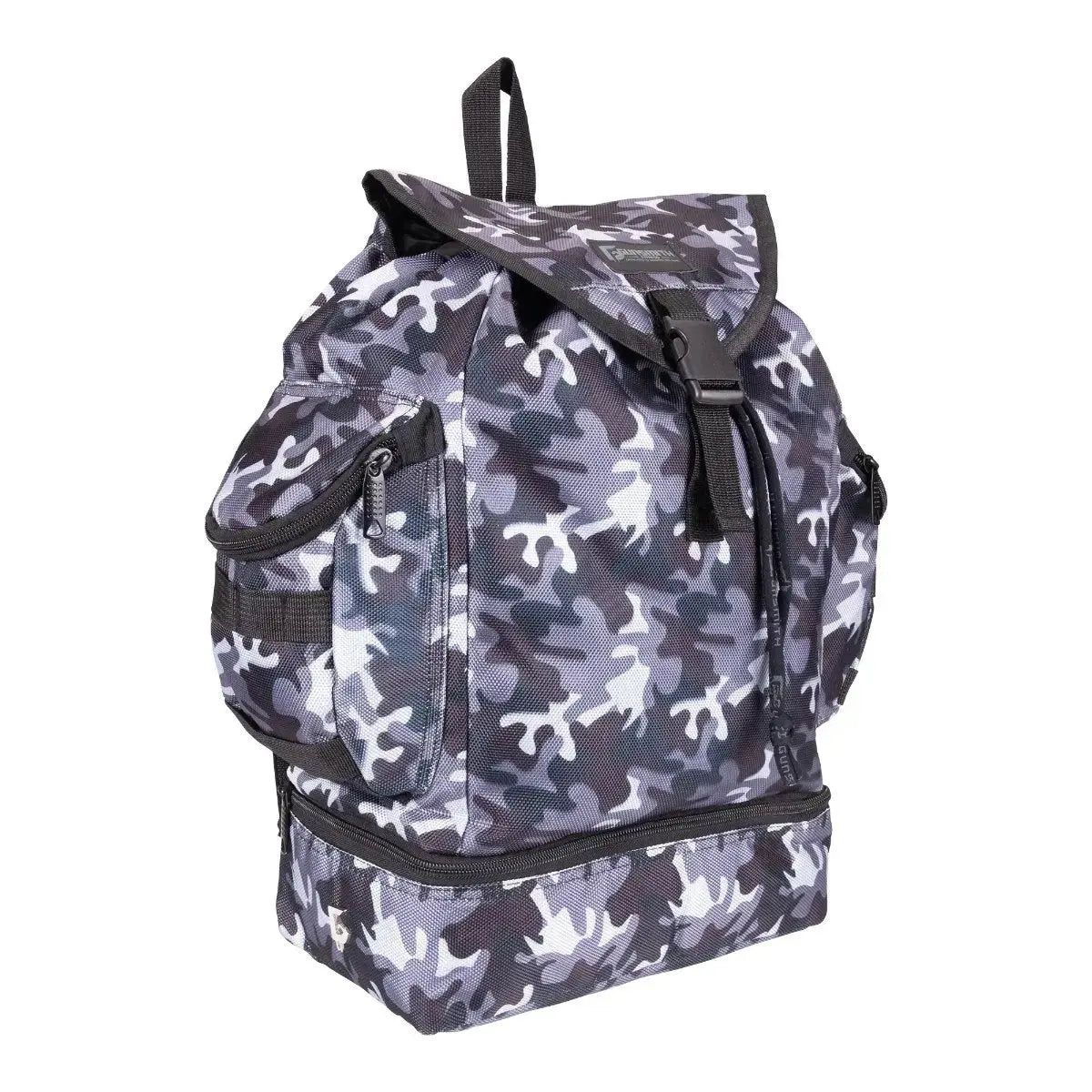 Black and shop white camo backpack