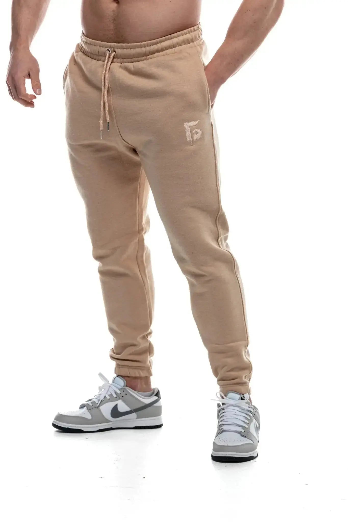 All in Motion™ Men's Ponte Jogger Pant - Light Beige Sand - Size Small